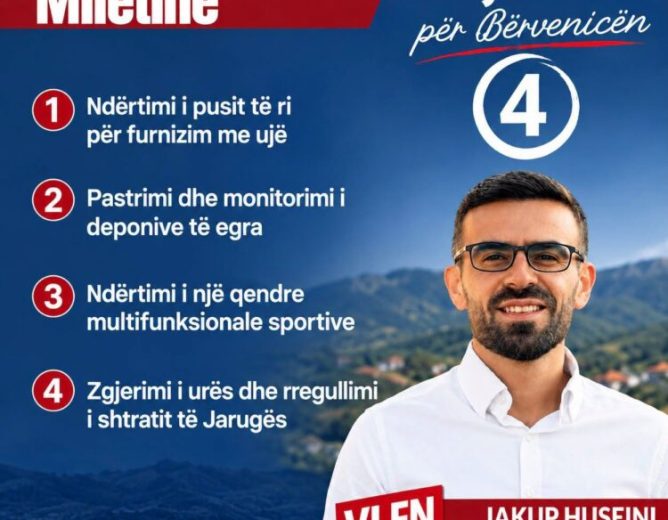 Jakup Huseini premton pus të ri, qendër sportive dhe rregullim të shtratit të Jarugës në Miletinë